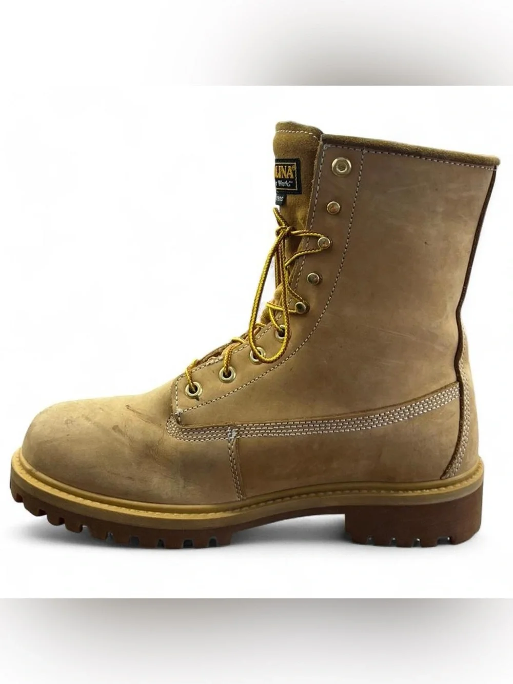 Mens Carolina Leather Waterproof Insulated 6” Soft Toe Work Boots size 10.5 D